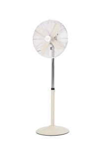 40 Cm White And Chrome Oscillating Fan With Blade Post