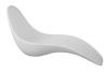 Chaise Longue Sirio Lounge Chair Colore Bianco. Interamente Realizzato In Pe Di Alta Qualit, Moderno, Articolo Di Lusso, Resistente All'acqua. Ottimo Per Uso Interno e Esterno. Molto Resistente Ai Raggi Uv Riciclabile. Dimensioni 178x62x91 Cm. 