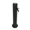 Garden Fountain Black Model Tritone With Predisposition For Quick Connection Garden Hose. Diameter 15 Cm Height 100 Cm. Fountain Made Of Hdpe (high Resistance Polyethylene) Resistant To Uv Rays, Limestone And Saltiness. 