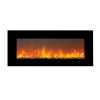 Electric Fireplace With Remote Control Wall With Realistic Effect Of The Brazier With Led Light Model Trivero. It Can Be Used As An Additional Heating System Or Simply As a Decorative Element. Remote Control For Functions Included