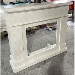 Creamy White Electric Fireplace Frame