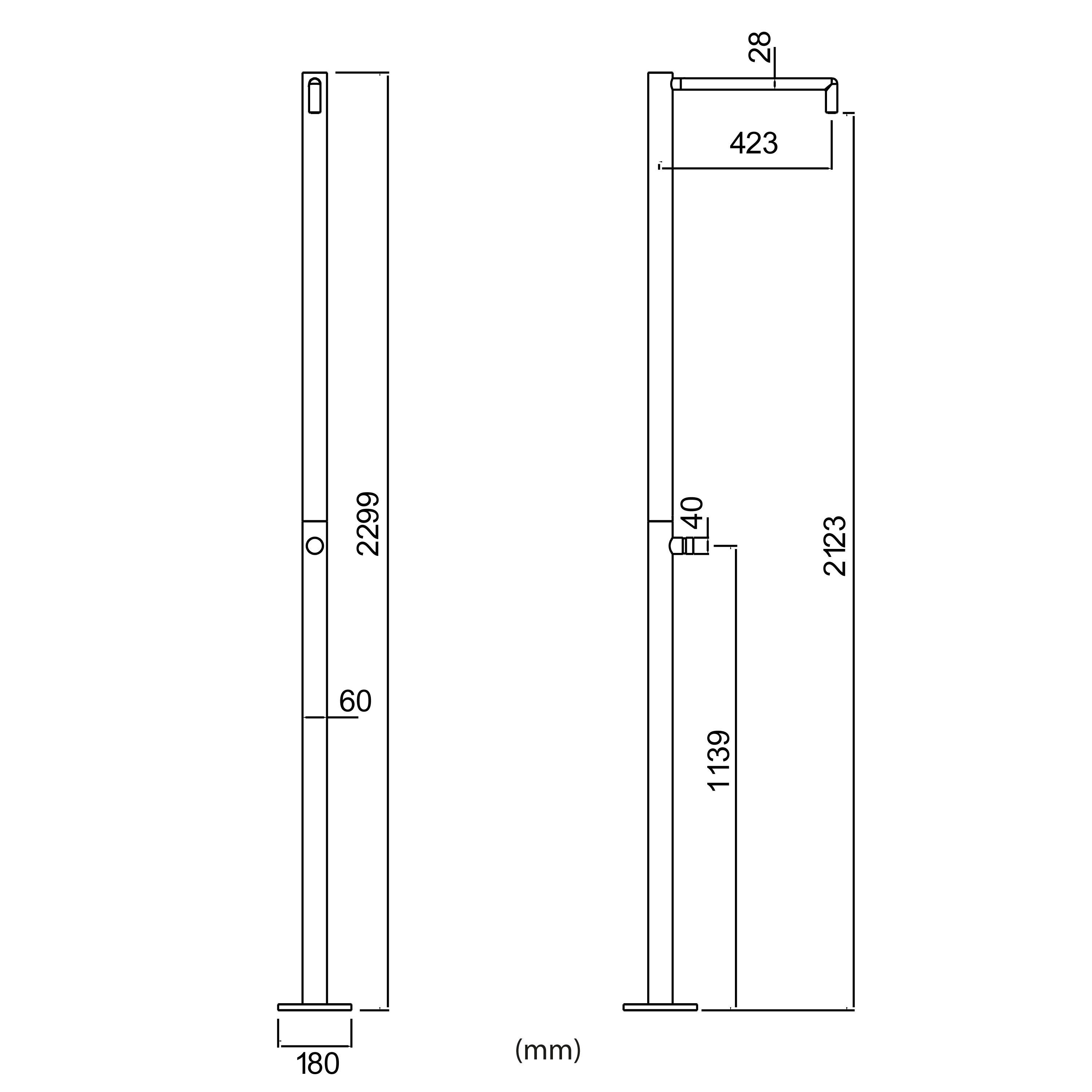 Doccia Inox Monocolo