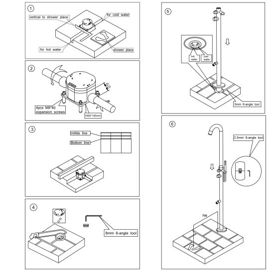 SINED  Black Stainless Steel Outdoor Shower is a product on offer at the best price