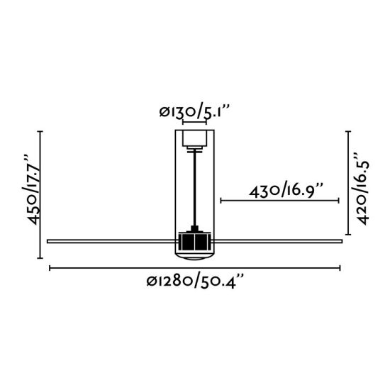 FARO  Ventilador de techo Tube Fan Trasparente es un producto que se ofrecen al mejor precio