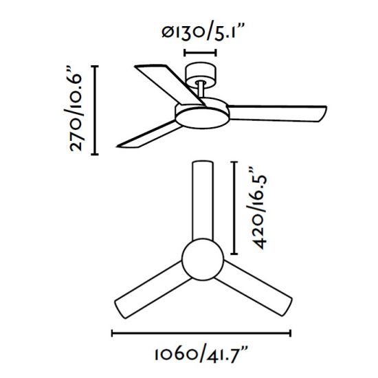 FARO  Deckenventilator ohne Beleuchtung Weiss ist ein Produkt im Angebot zum besten Preis