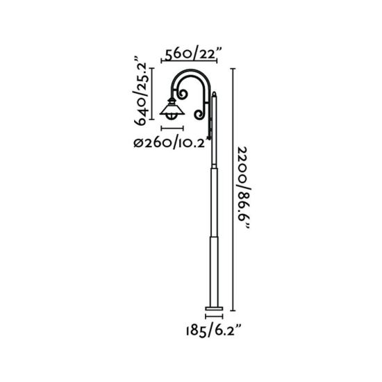 FARO  Nautica Rust Pole Lamp 1 x E27 11w is a product on offer at the best price