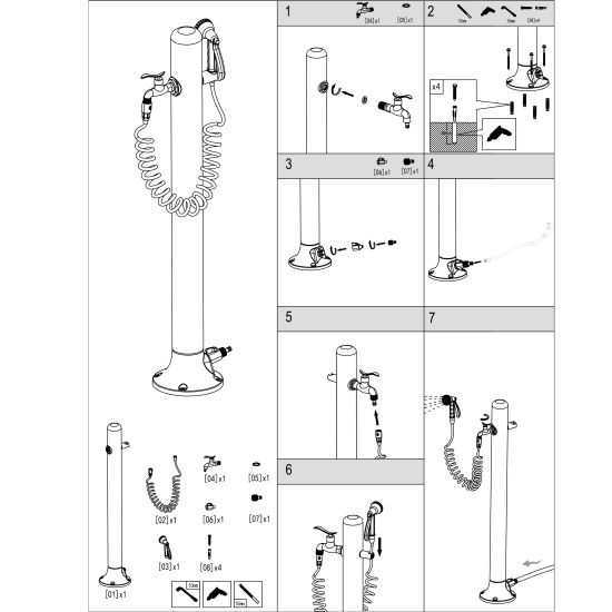 SINED  Fontaine De Jardin En Aluminium Blanc est un produit offert au meilleur prix