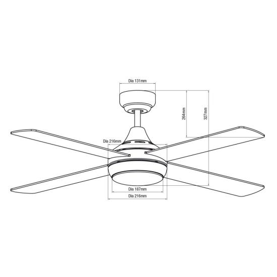 MARTEC  Leicht zu bedienender Deckenventilator ist ein Produkt im Angebot zum besten Preis