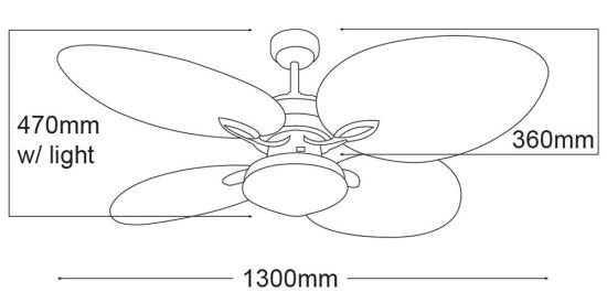 MARTEC  Oasis dekorativer Deckenventilator ist ein Produkt im Angebot zum besten Preis