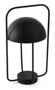 Lampada Led Portatile In Metallo Nera