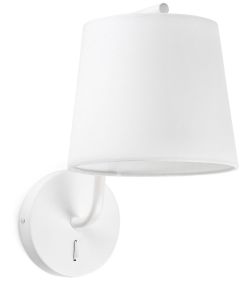 Berni White Wall Lamp 1x E27 20w