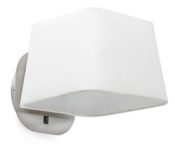 FARO  Applique Per Parete In Tessuto Bianco  un prodotto in offerta al miglior prezzo online