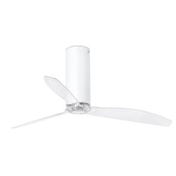 Deckenventilator Weiss Matt Transparent