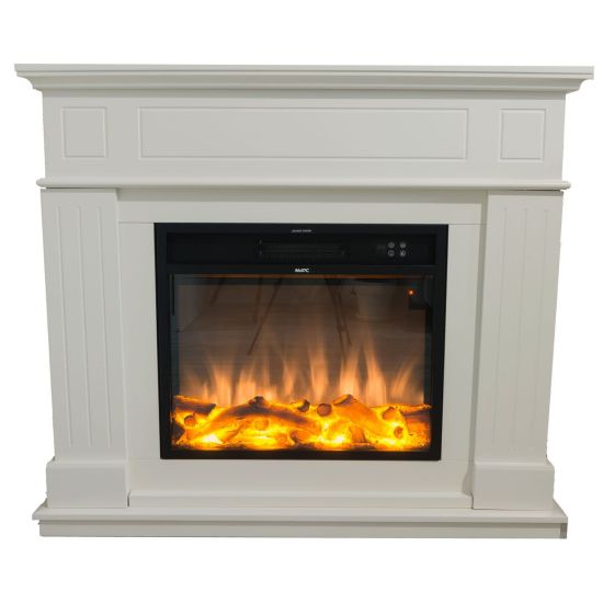 White Office Fireplace