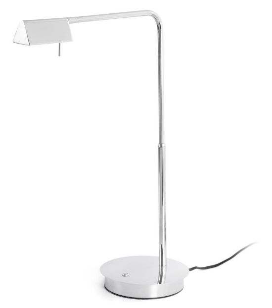 Lampada Da Tavolo Led Cromata Con Led 4w