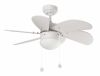 Small Ceiling Fan White With Light Palao