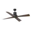 Ceiling Fan IP44 Winche Black and Brown