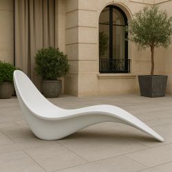 Chaise Longue De Fibra De Vidrio