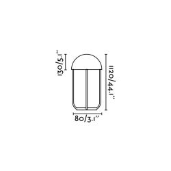 Schwarze Metallledtischlampe