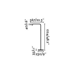 Lampada Da Pavimento Led Cromata 6w