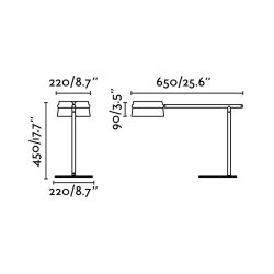 Lampada Led Orientabile Per Tavolo