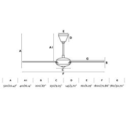 Ceiling fan with remote control