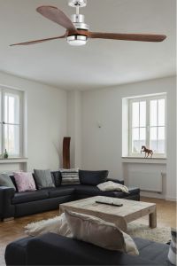 Ventilateur de plafond Led Lantau Nickel