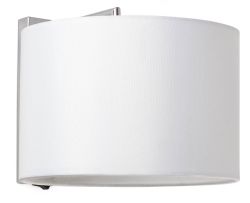 FARO  Sahara Chrome Wall Lamp White Shade is a product on offer at the best price