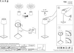 Lampada Led Nera Con Accensione Al Tocco