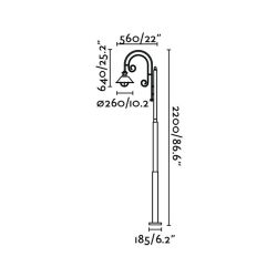 FARO  Nautica7 Farola Marron Oxido 1xe27 11w es un producto que se ofrecen al mejor precio